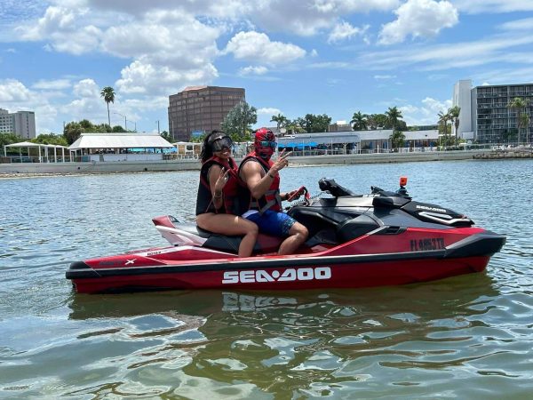 Couple on Seadoo Jetski Rental in Tampa, FL